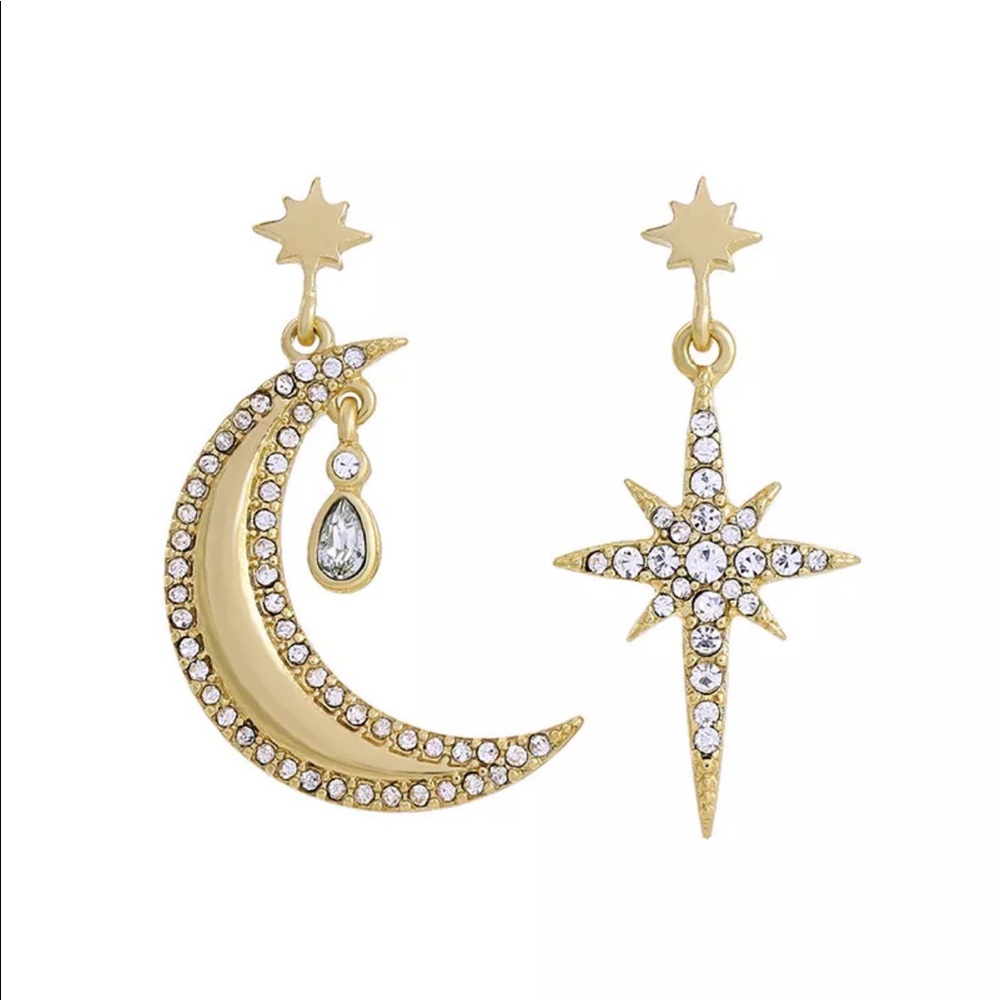 TRADED Betsey Moon & Star Drops